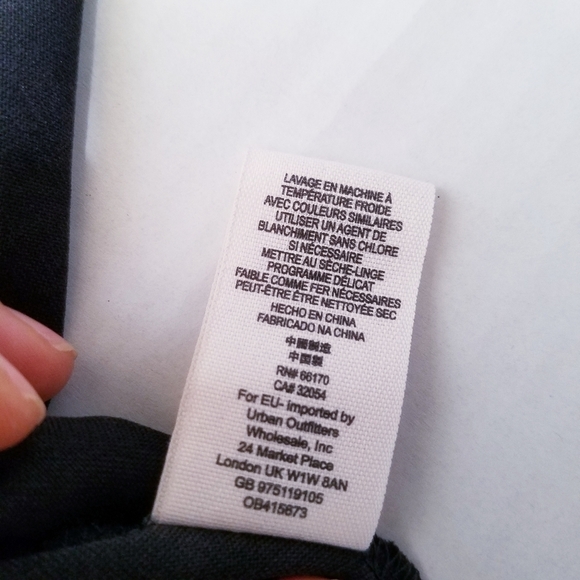 🌸 Free People‎ | Black Tie Flare Dress M - Picture 8 of 14